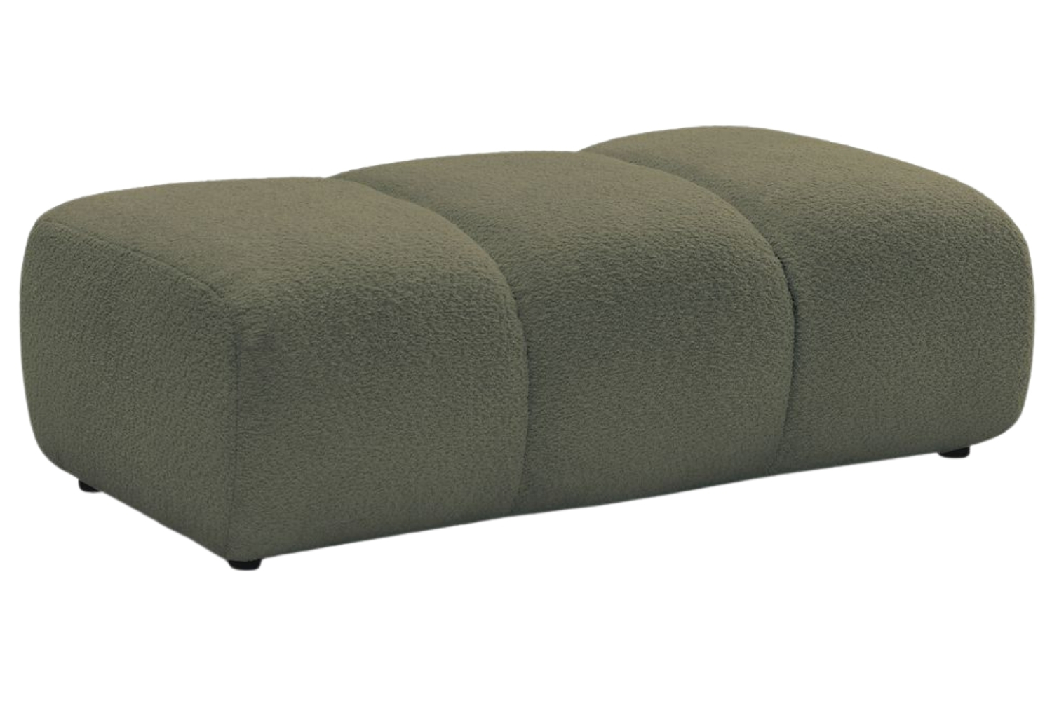 Bobochic Paris Zelená bouclé podnožka Pamira 124 x 60 cm