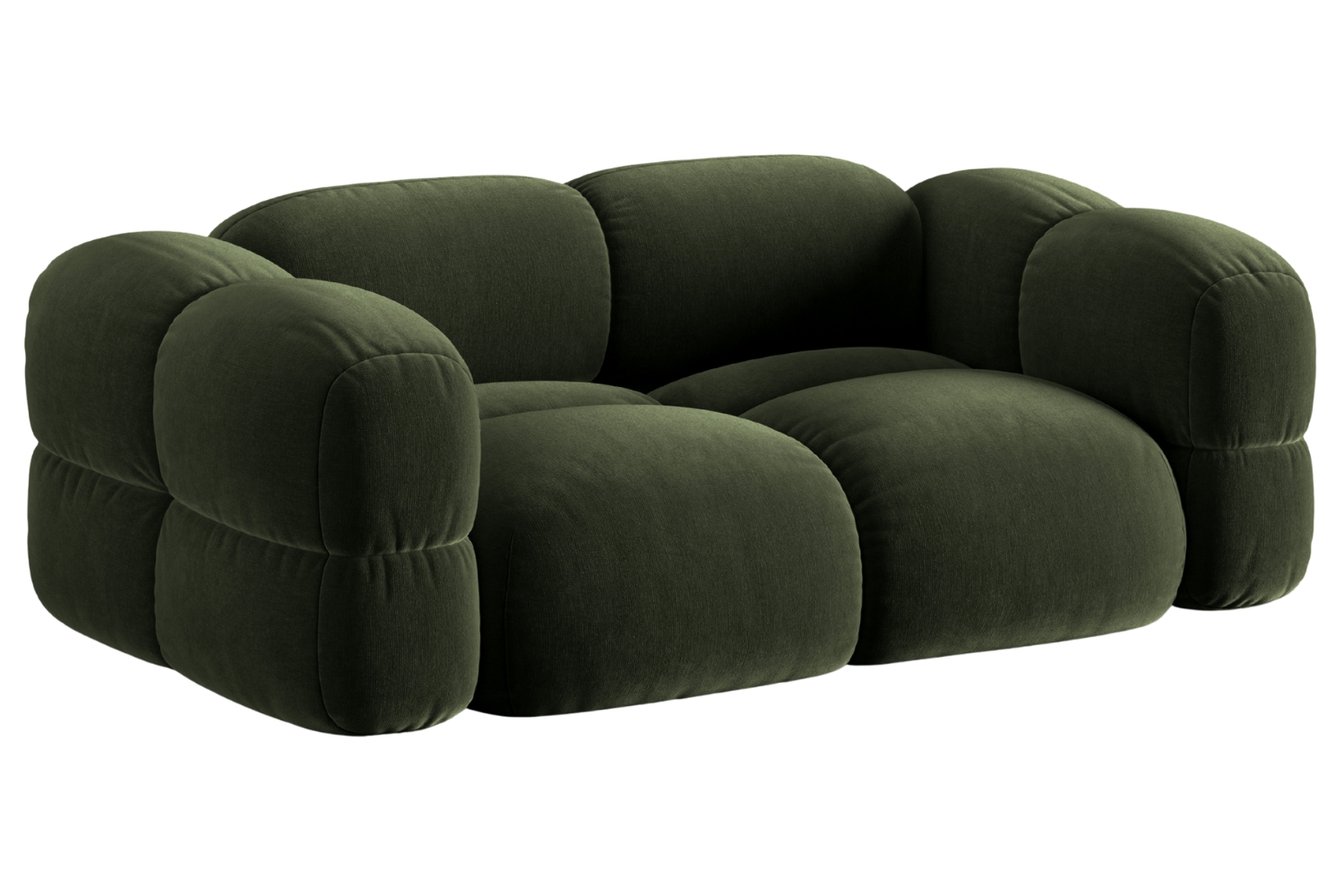 Cosmopolitan Design Zelená sametová trojmístná pohovka Loretto 210 cm