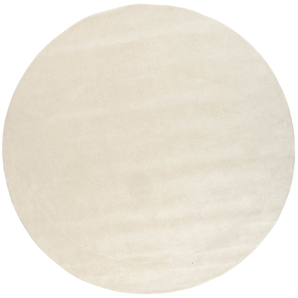 Fargotex Krémově bílý vlněný kulatý koberec Rio 200 cm