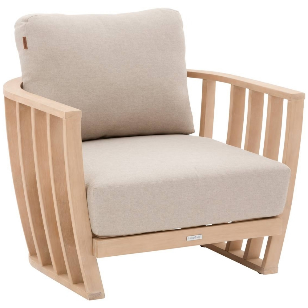 Hespéride Béžové dřevěné zahradní křeslo Lemindo