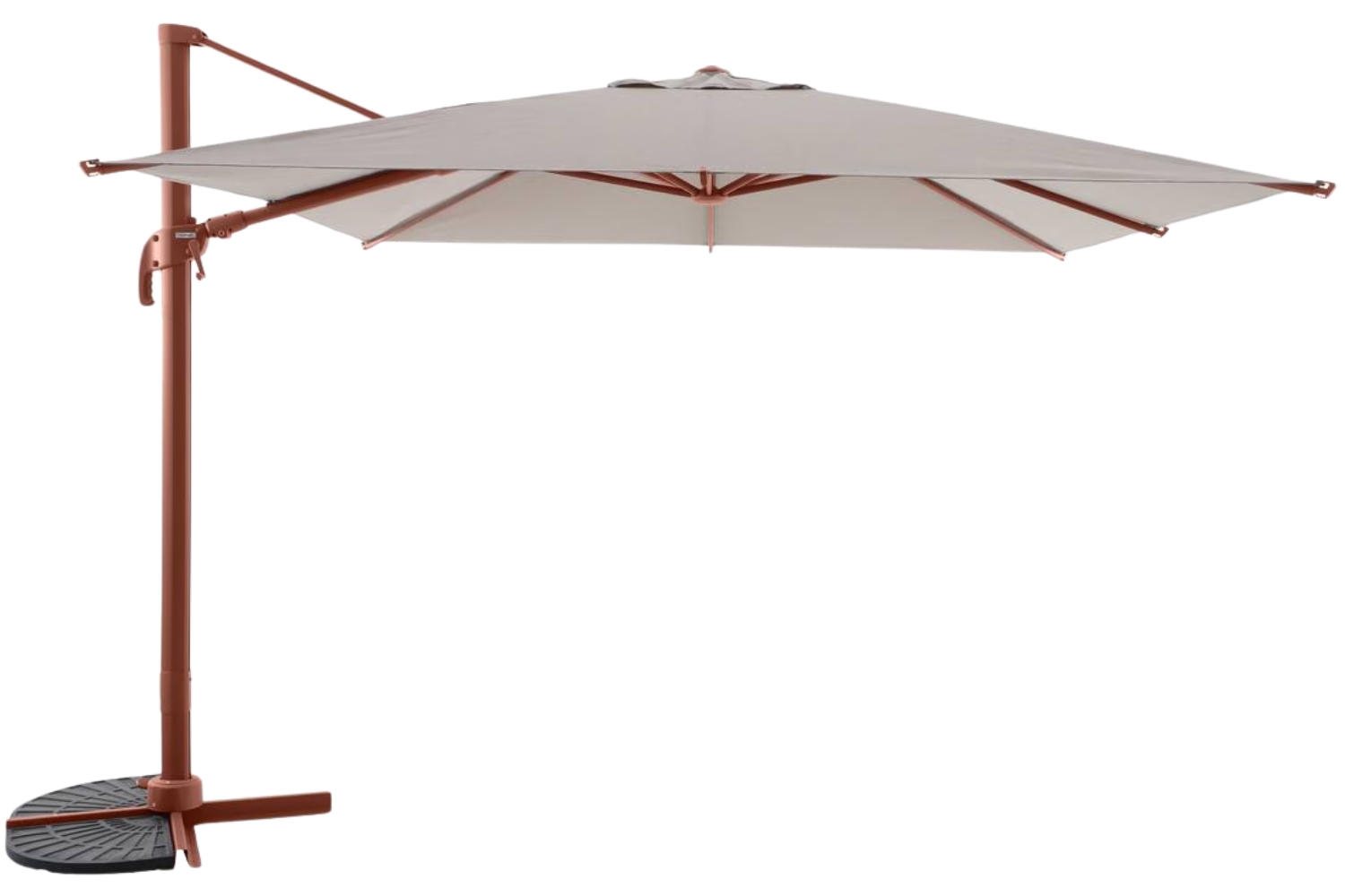 Hespéride Béžovo-červený slunečník Melhia 300 x 300 cm