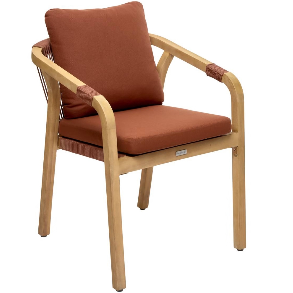 Hespéride Červená dřevěná zahradní židle Papouasie