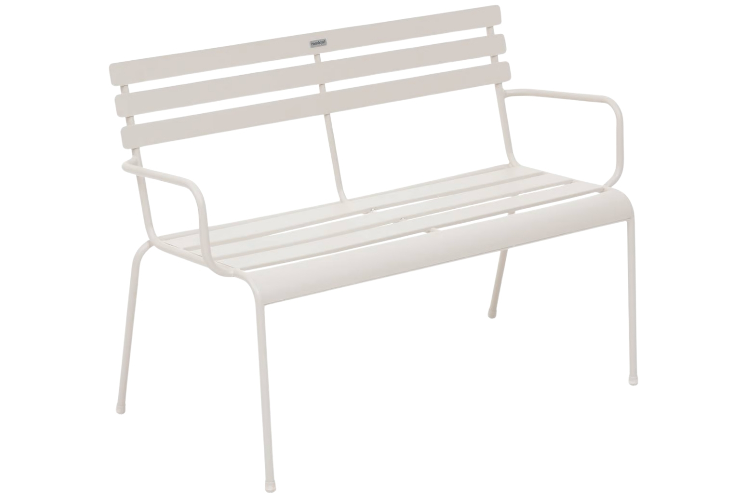 Hespéride Krémová kovová zahradní lavice Greensboro