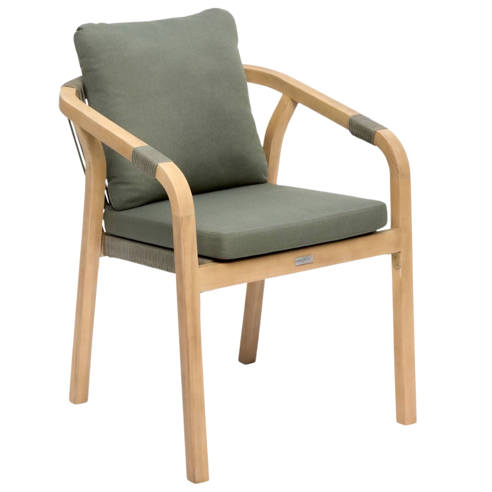 Hespéride Zelená dřevěná zahradní židle Papouasie