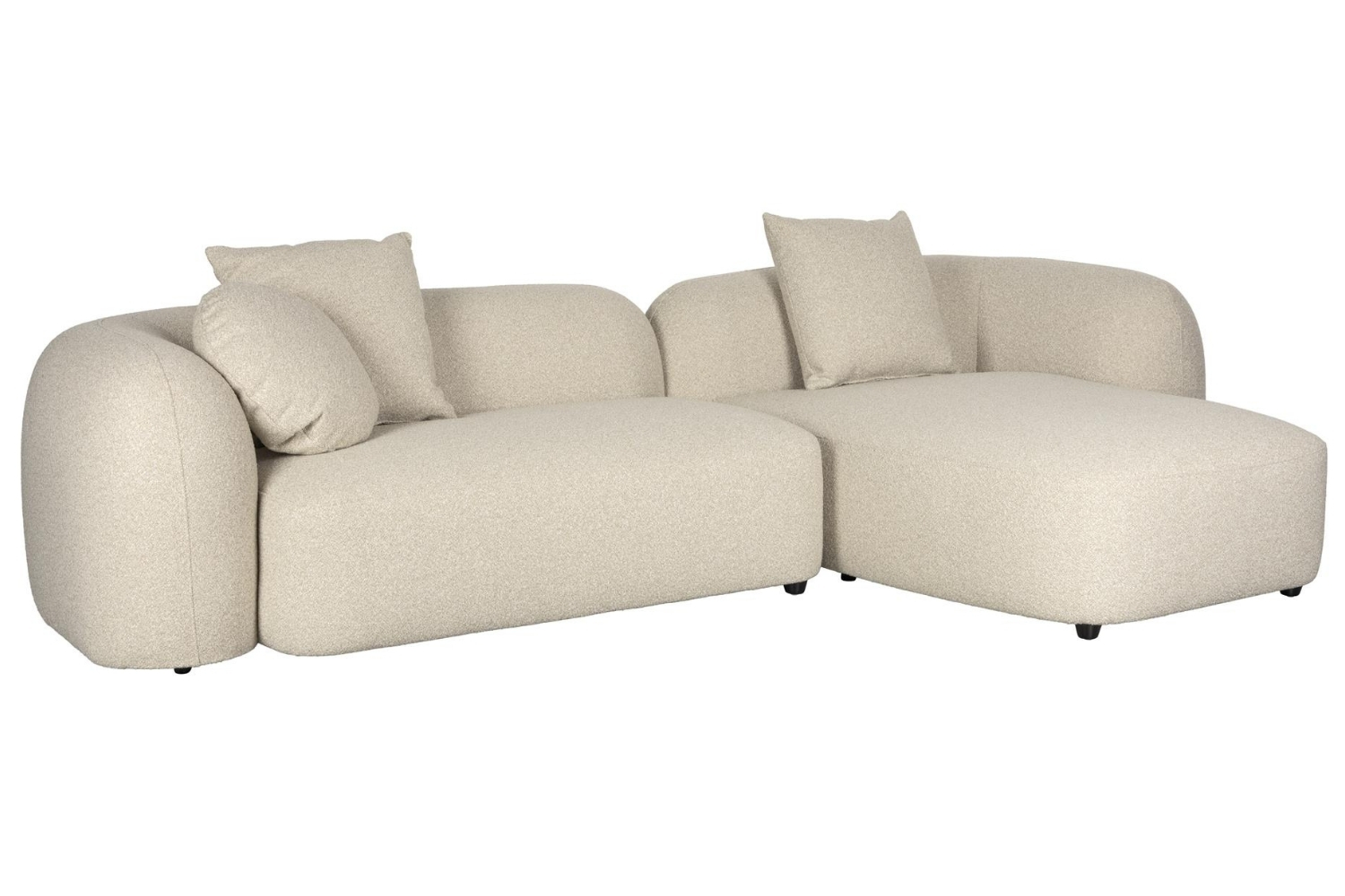 Housecraft Living Béžová čalouněná rohová pohovka Perry 288 cm