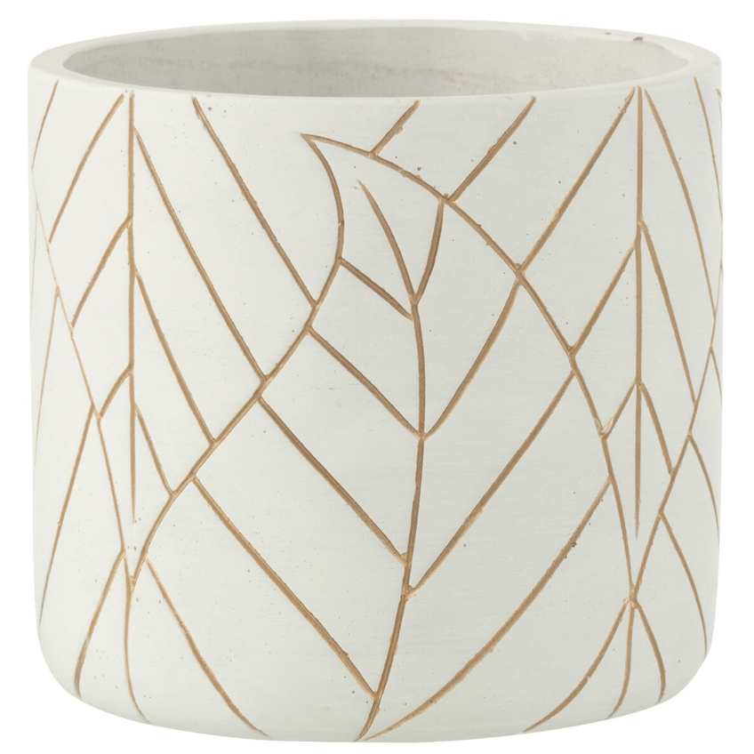 J-line Keramický květináč Ledio 16 cm – vystavený kus