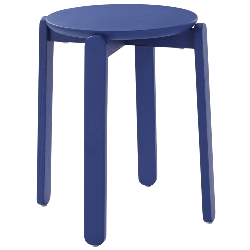 Jotex Modrá dřevěná stolička MALDEN 45 cm