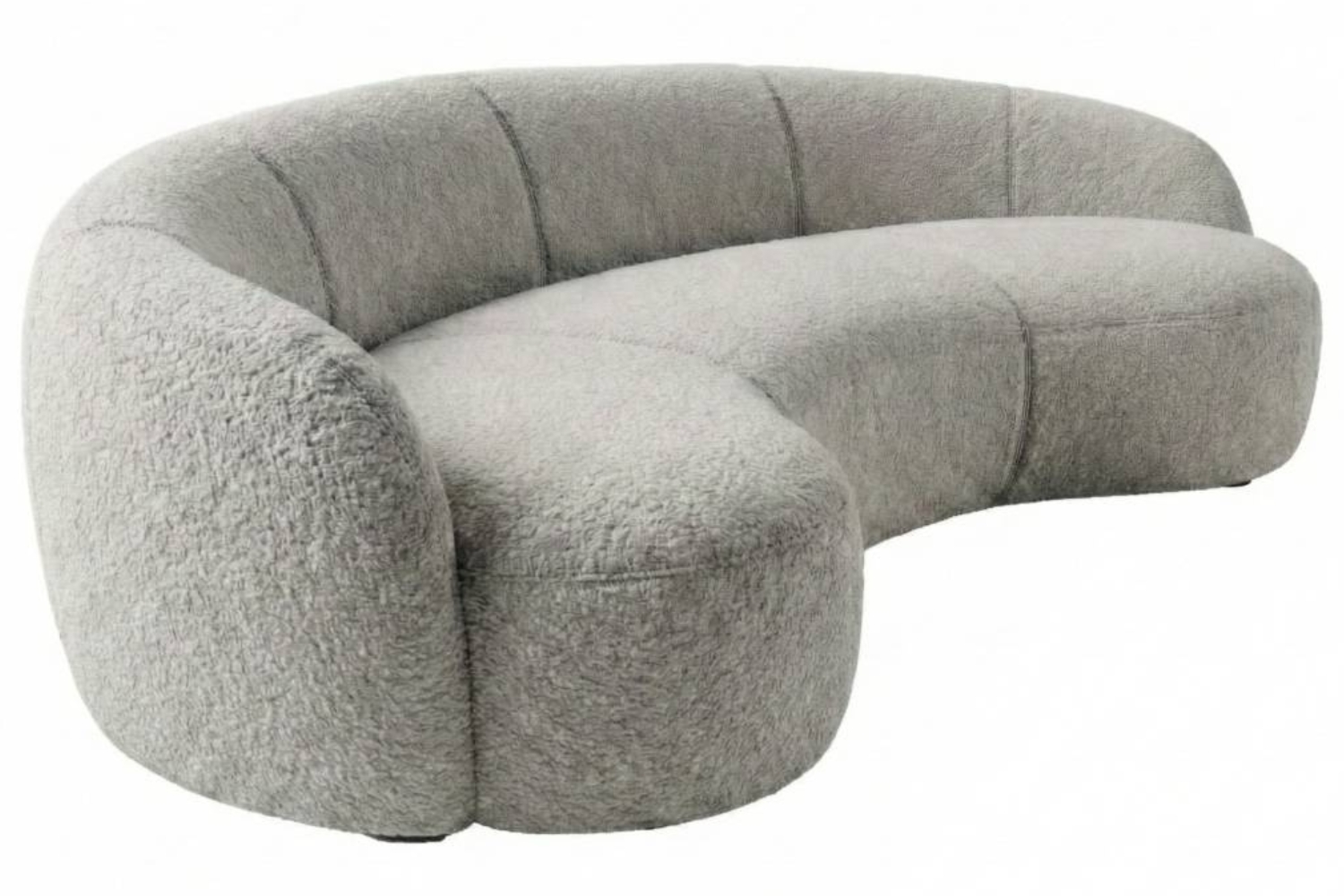 Mesonica Šedá trojmístná pohovka Galet 260 cm