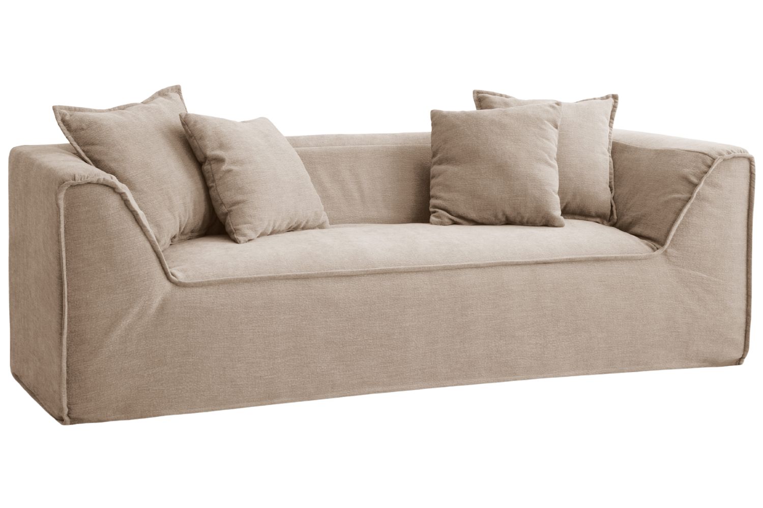 Micadoni Béžová trojmístná pohovka Milton 230 cm