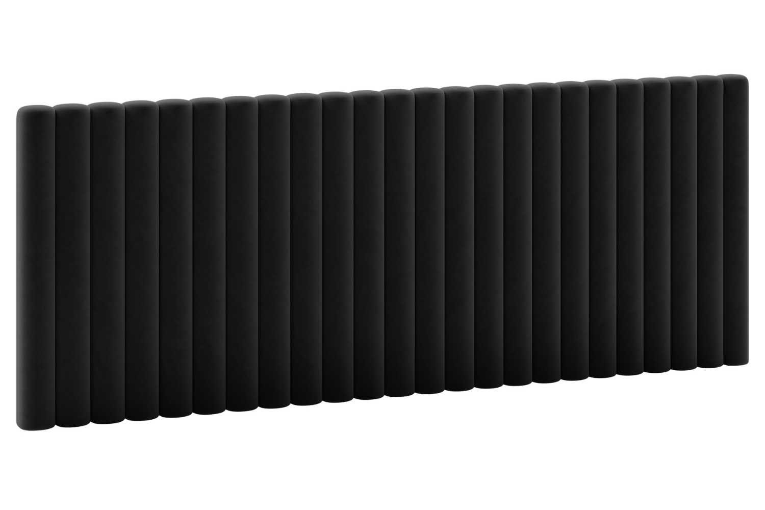 Micadoni Černé sametové čelo k posteli Mistero 240 cm