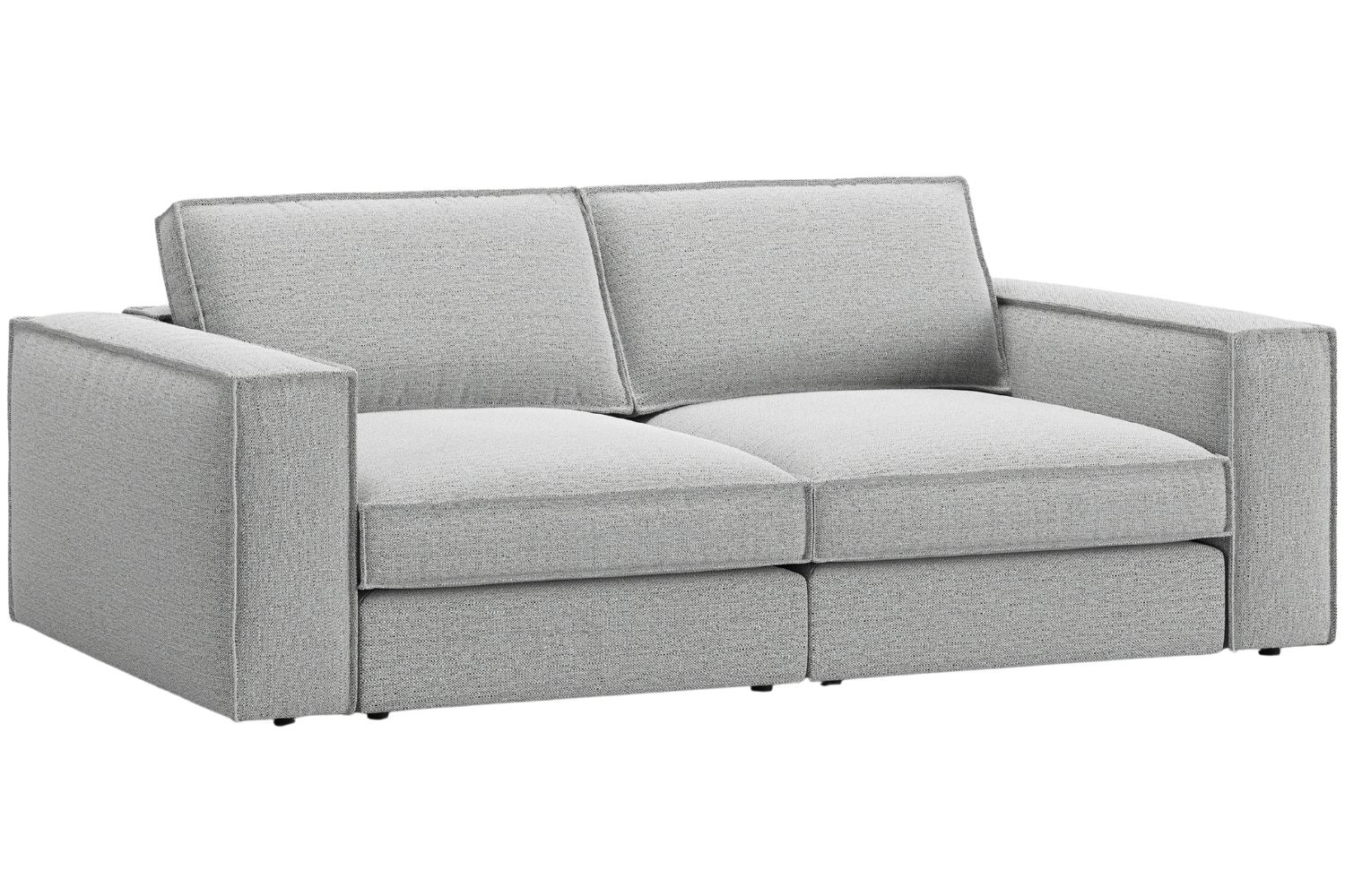 Micadoni Světle šedá trojmístná pohovka Pola 236 cm