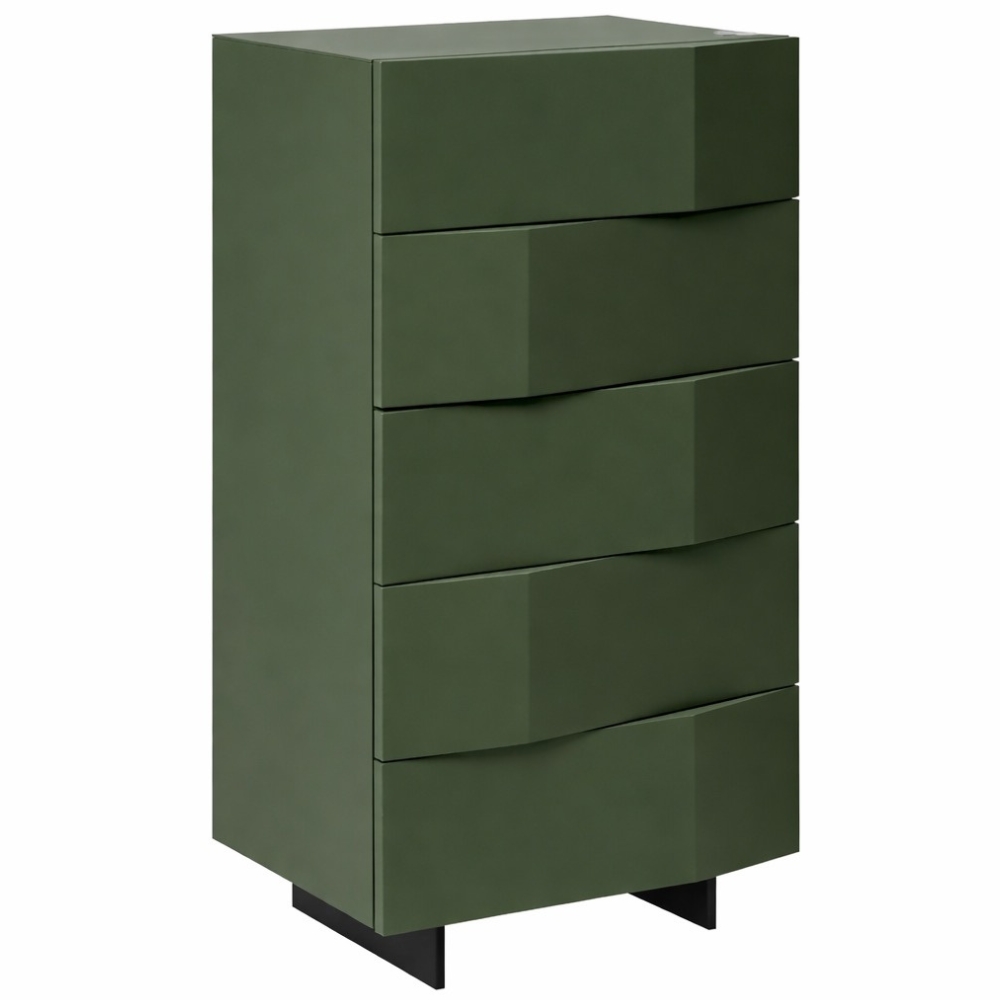 Olivově zelená komoda Marco Barotti Linea Diamond 60 x 45 cm
