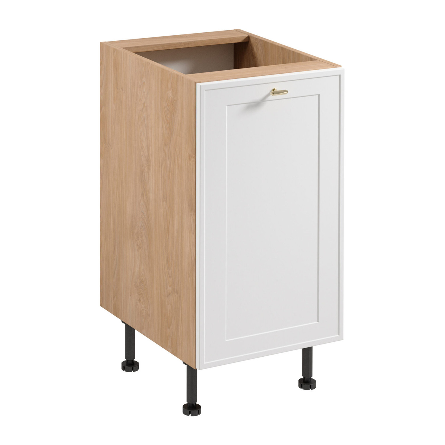 Kuchyňská skříňka SORENTO D45 - P/L - Puccini/bílý rám