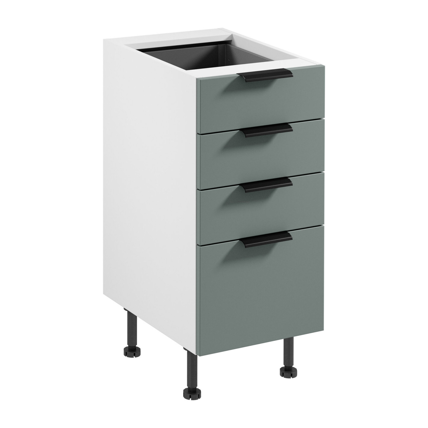 Kuchyňská skříňka SORENTO D40S4 AX - bílá Zelená