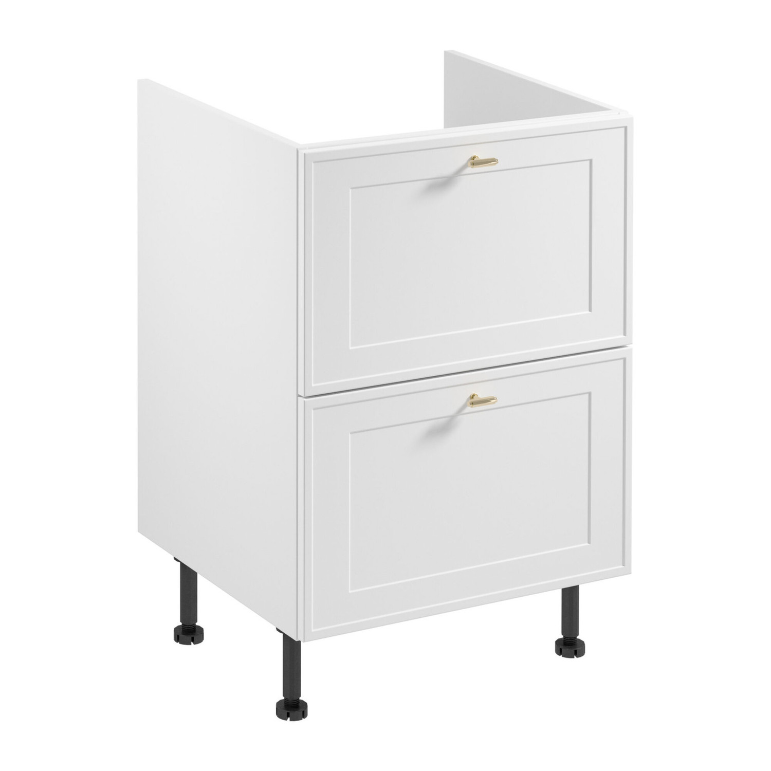 Kuchyňská skříňka SORENTO D60IN AX - bílý rám