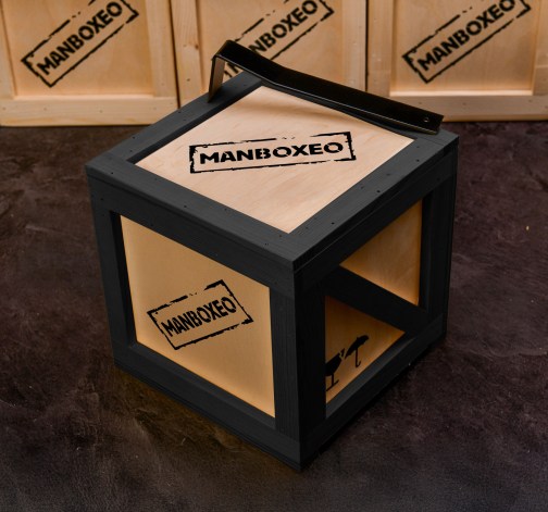 Prázdná Manboxeo bedna s páčidlem černá – malá