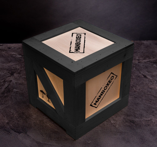 Prázdná Manboxeo bedna s páčidlem černá – velká