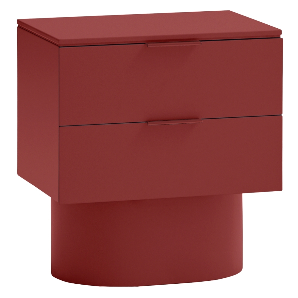 Teulat Červený lakovaný noční stolek Totem 50 x 37 cm