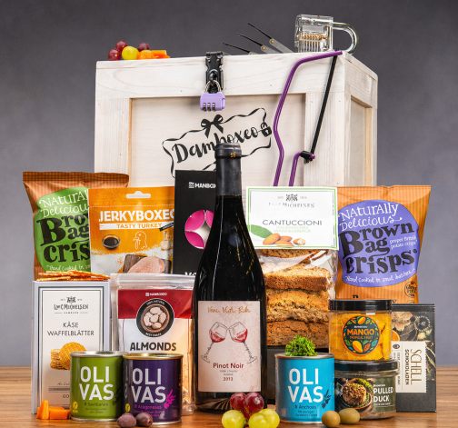 Truhla s červeným vínem XXL