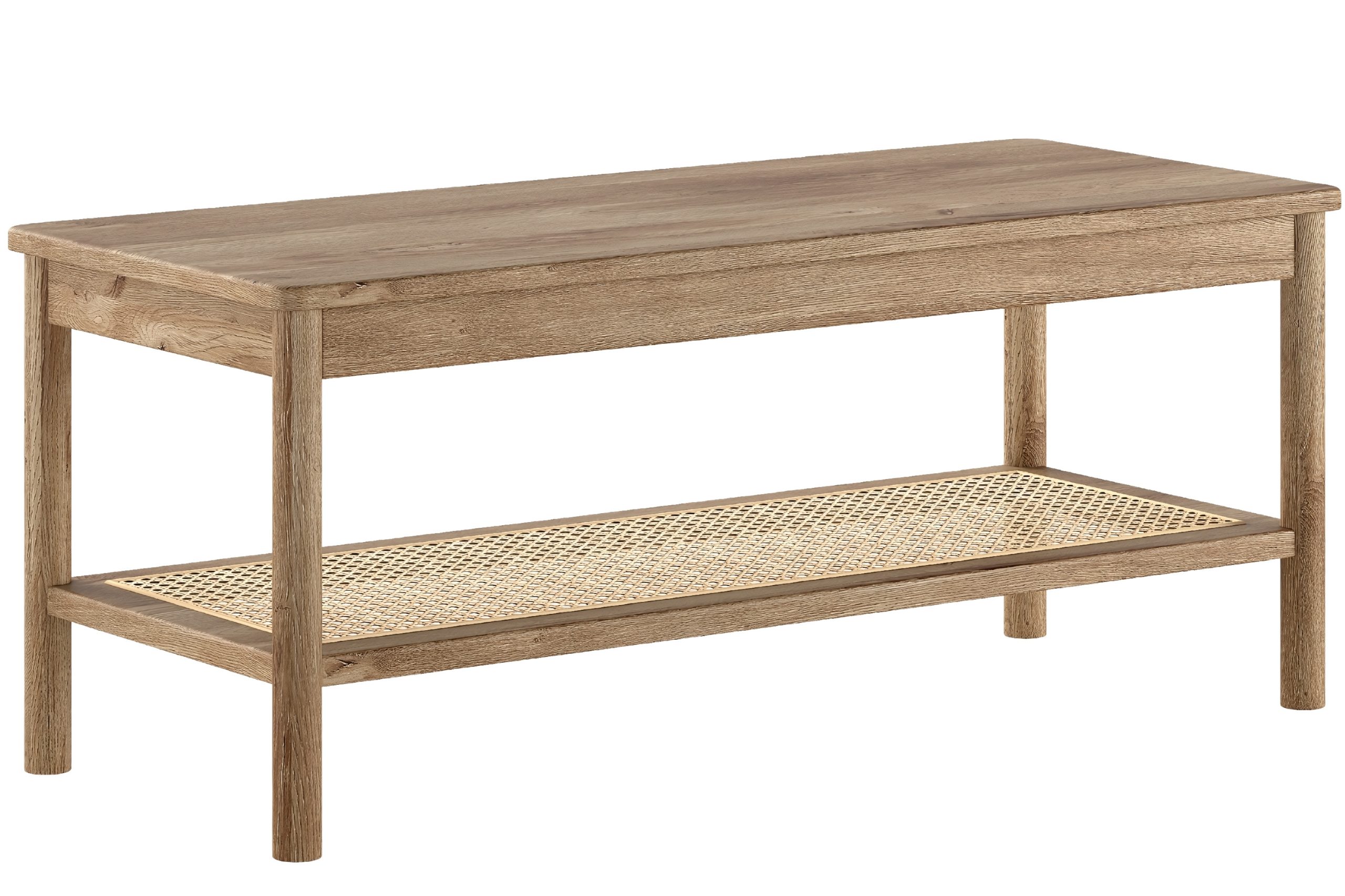 Vipack Dubovo-ratanová lavice Olive 110 x 46 cm