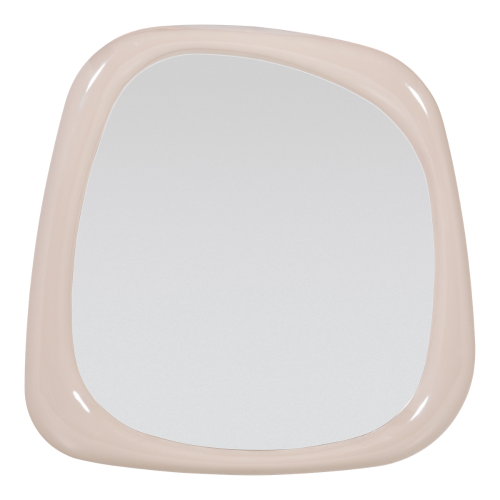 WOOOD Béžové závěsné zrcadlo Norea 90 x 90 cm