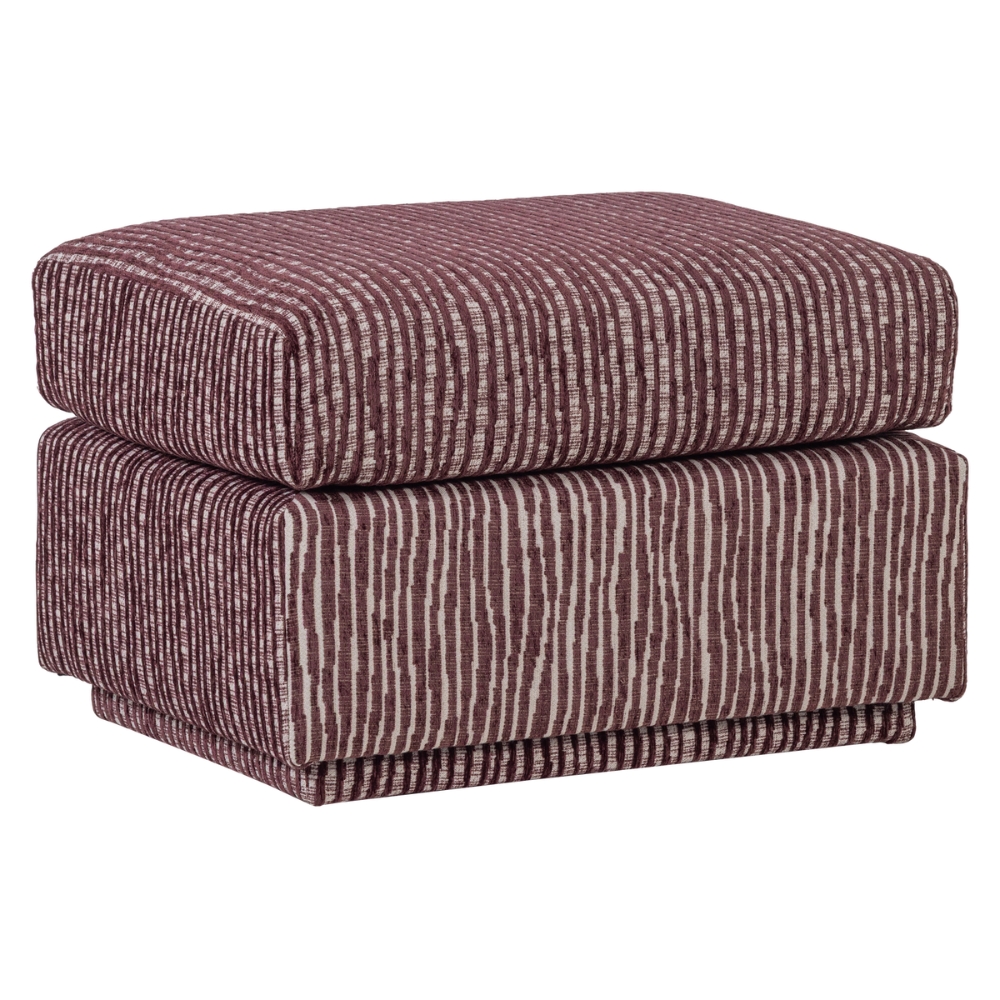 WOOOD Červená podnožka Lou 60 x 50 cm