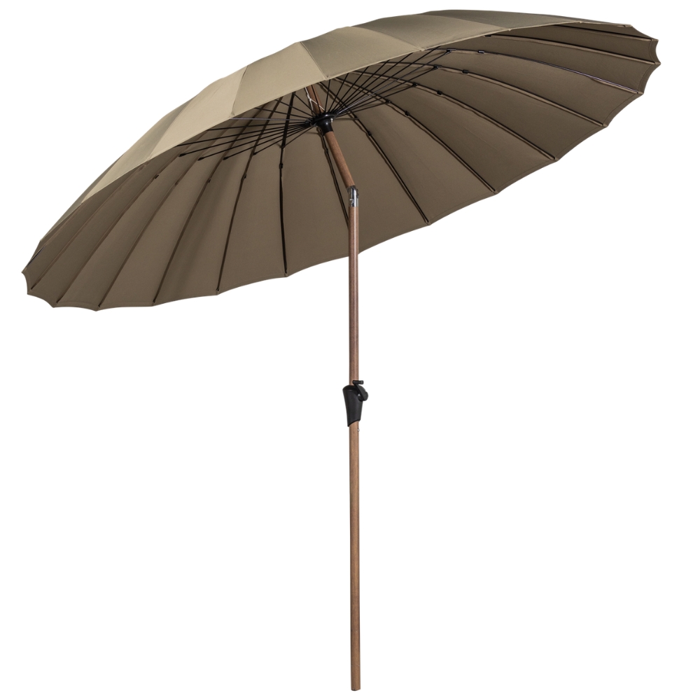 WOOOD Pískově hnědý slunečník Monica 280 cm