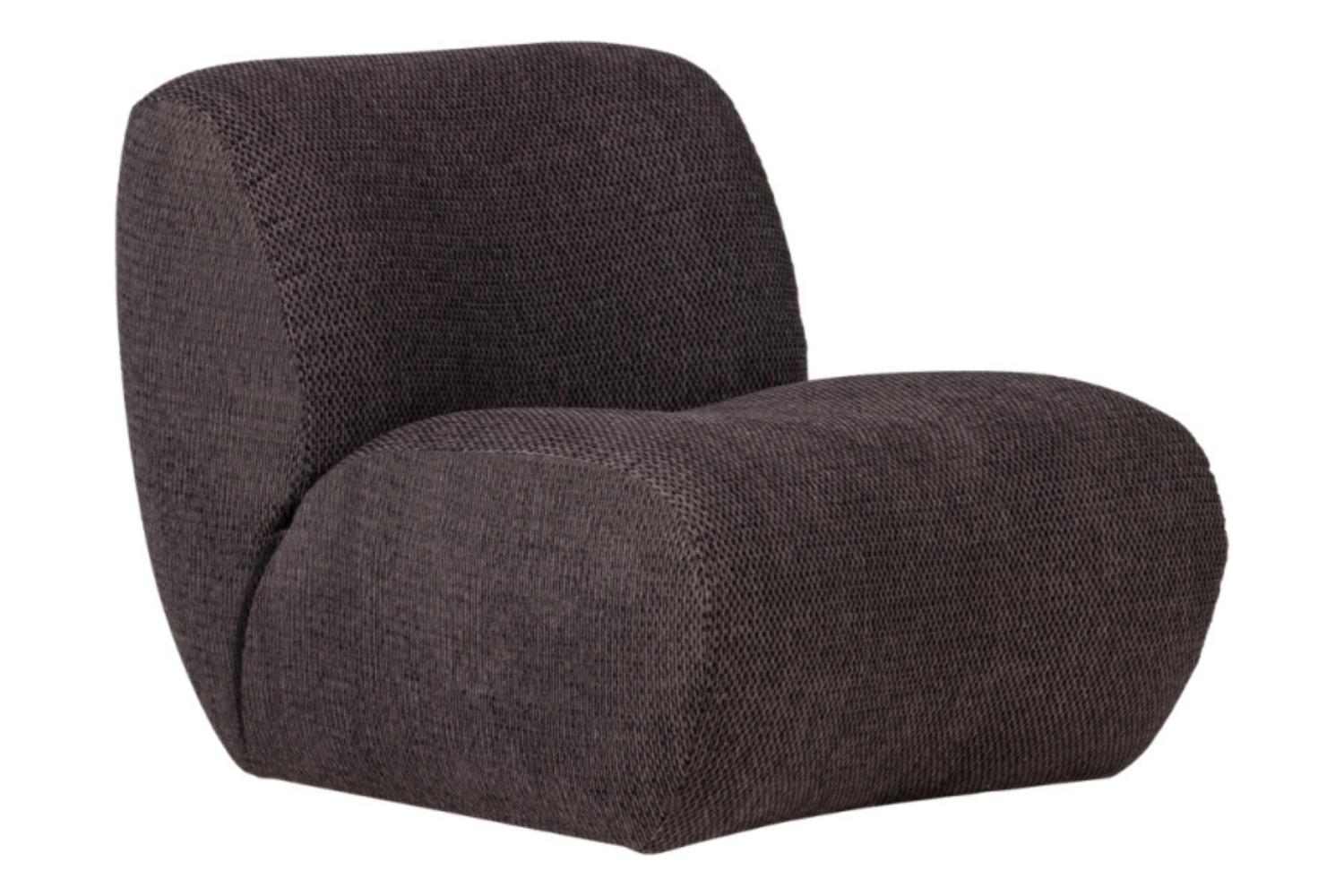 WOOOD Tmavě šedé křeslo Nomu