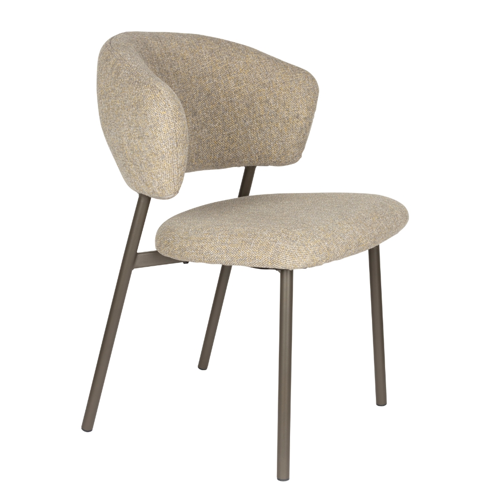 White Label Zelená jídelní židle JASMINE