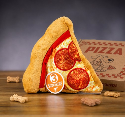Plyšová hračka pro psy Pizza
