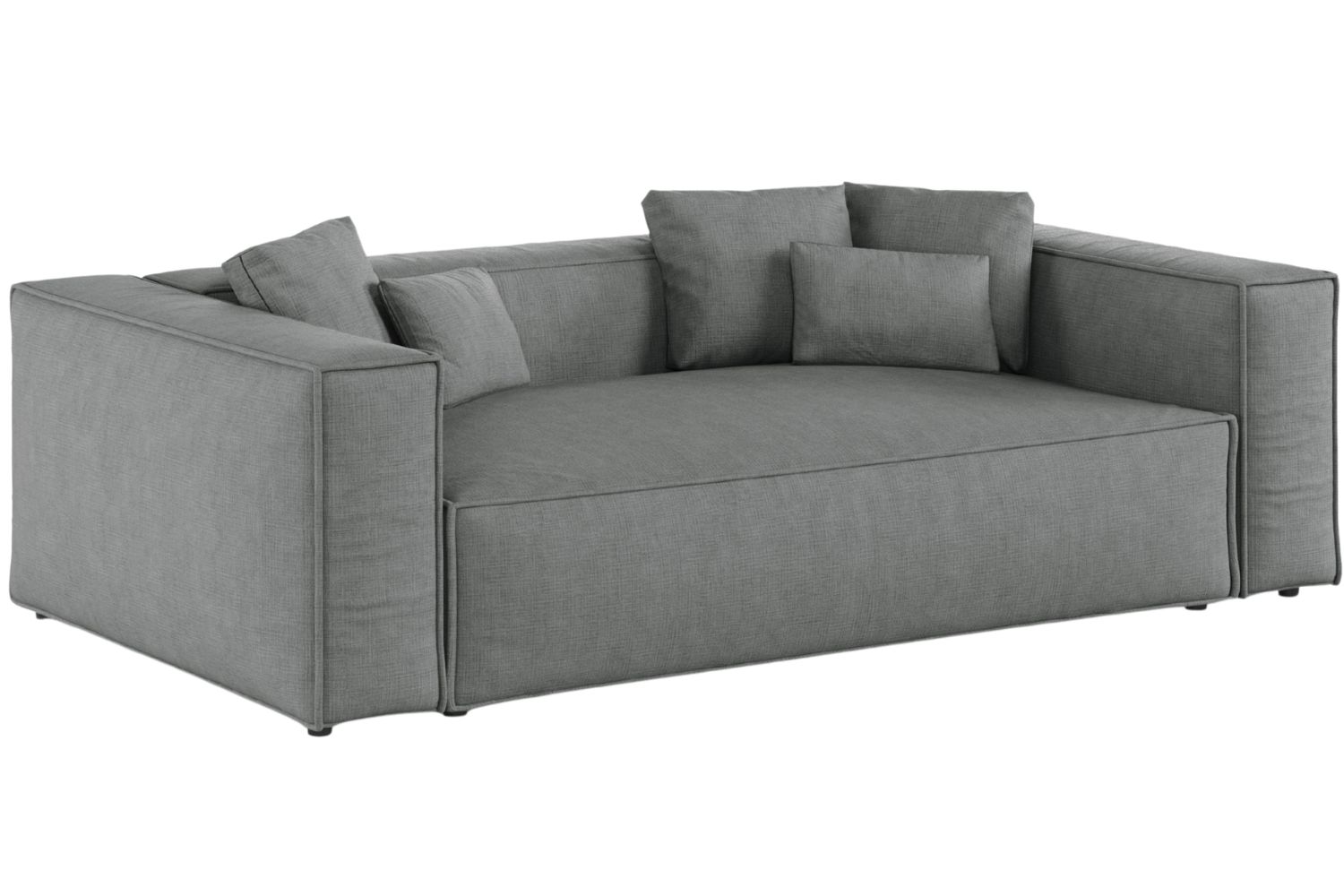 Cosmopolitan Design Šedá trojmístná pohovka Aveiro 220 cm
