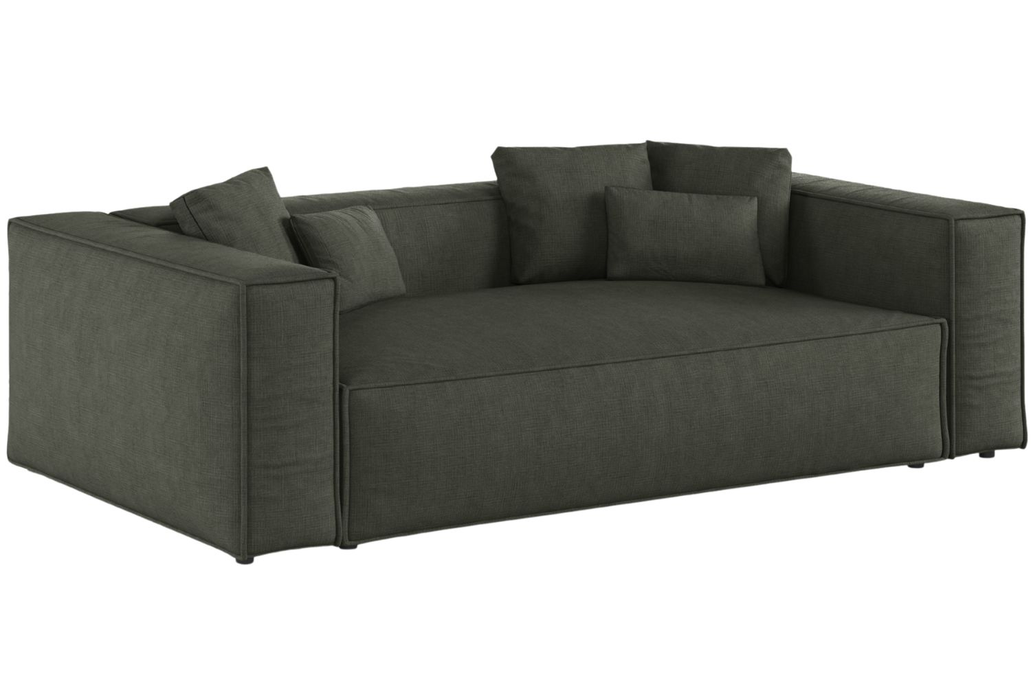 Cosmopolitan Design Tmavě zelená trojmístná pohovka Aveiro 220 cm