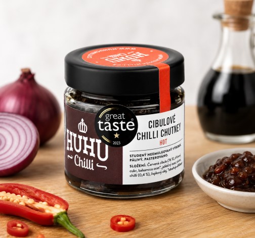 Huhu Chilli  cibulové chutney 200ml hot