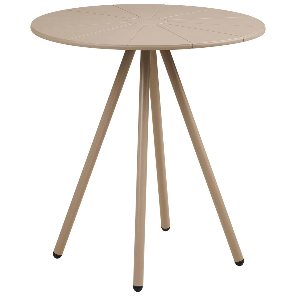 Nordic Living Béžový plastový zahradní bistro stůl Letta ø 70cm