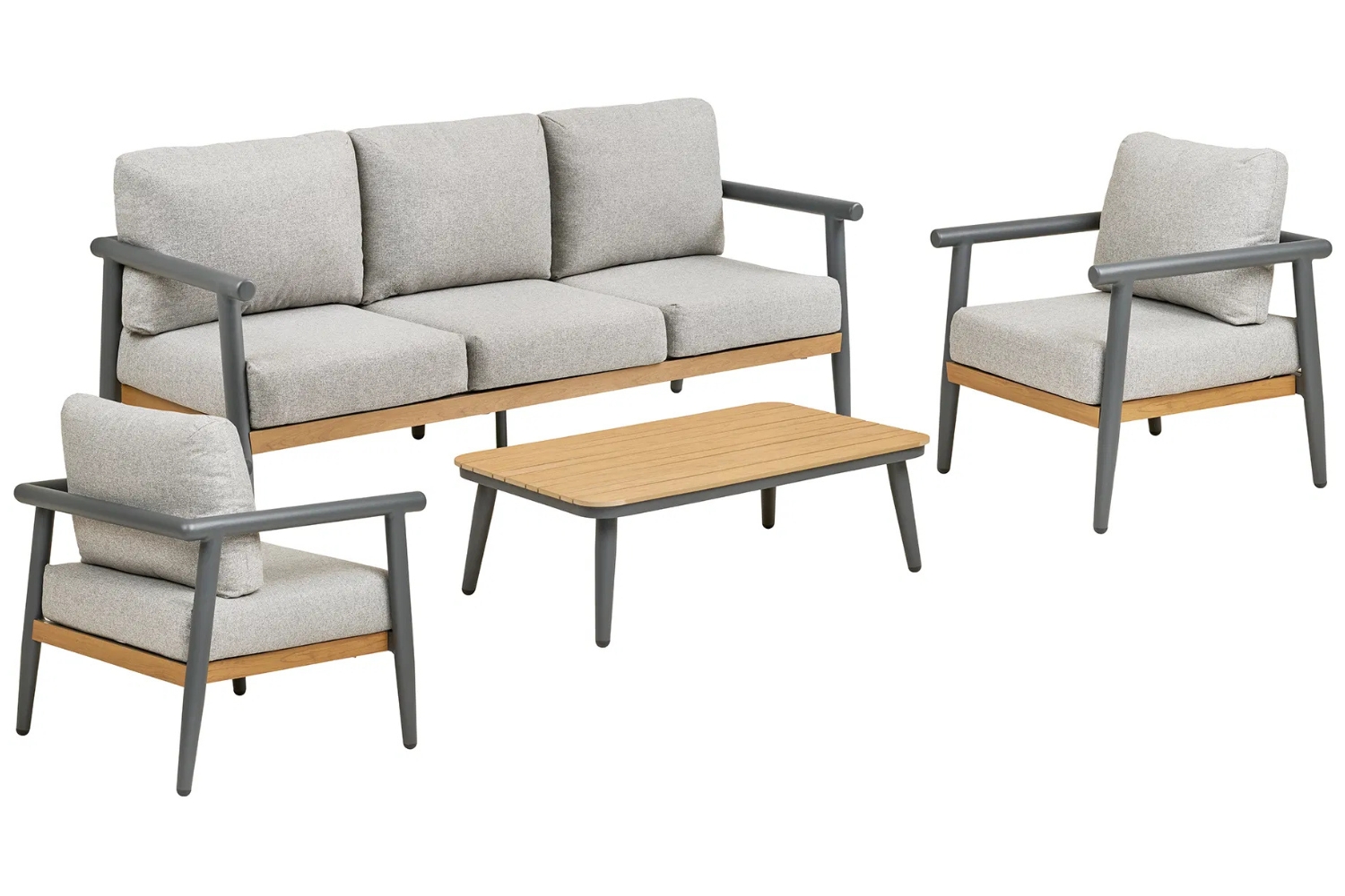 Nordic Living Šedý zahradní set pohovky