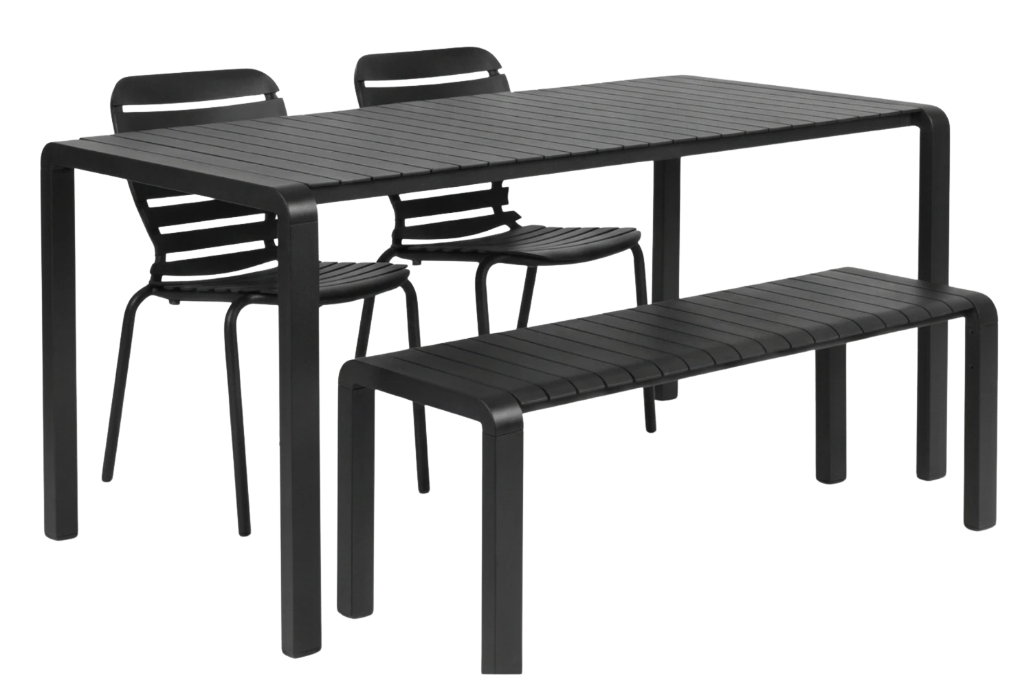 Zuiver Černý zahradní set stolu