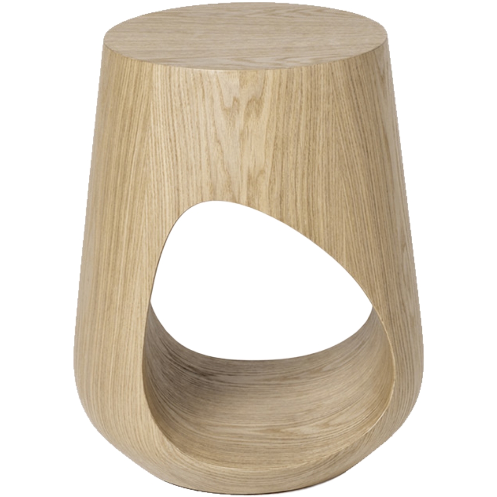 Somcasa Dubový noční stolek Manan ø 33 cm