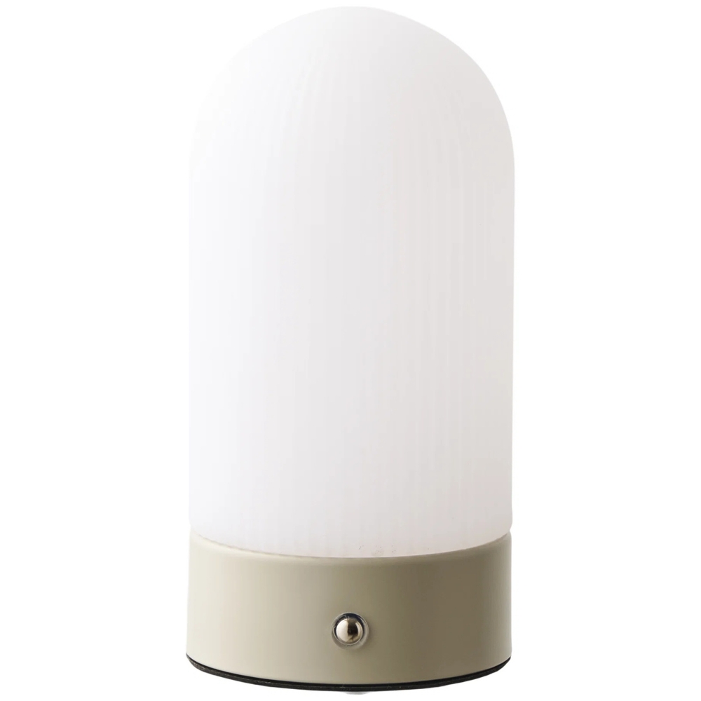 Nordic Living Béžová kovová nabíjecí stolní LED lampa Shifo