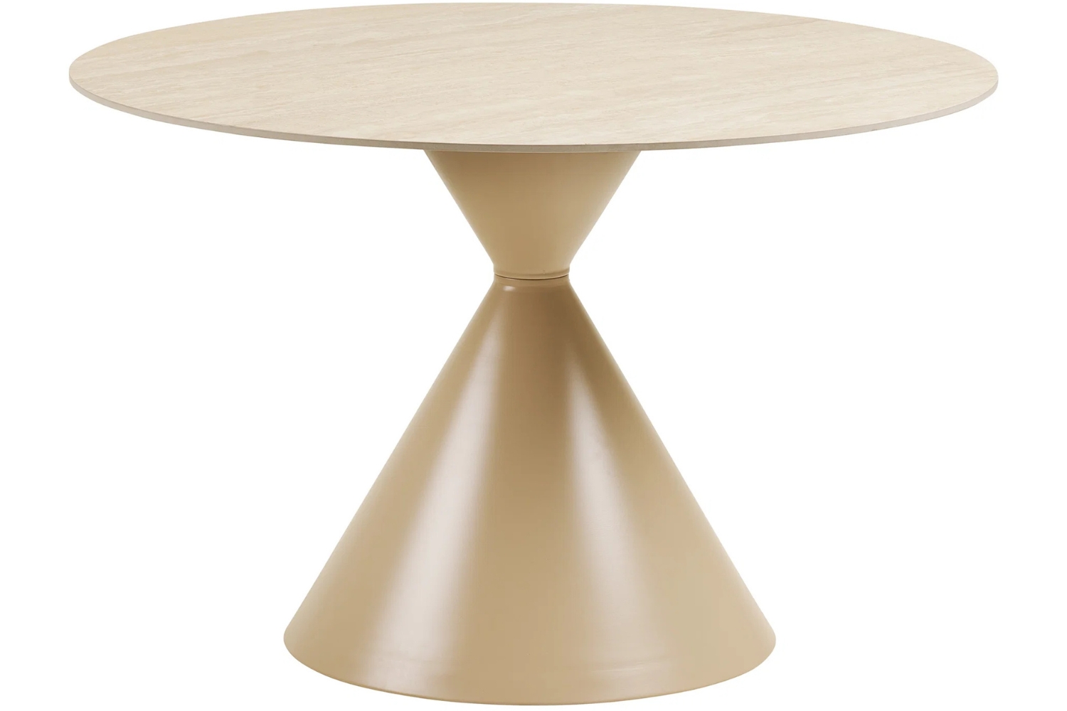 Nordic Living Béžový keramický jídelní stůl Anne ø 120 cm