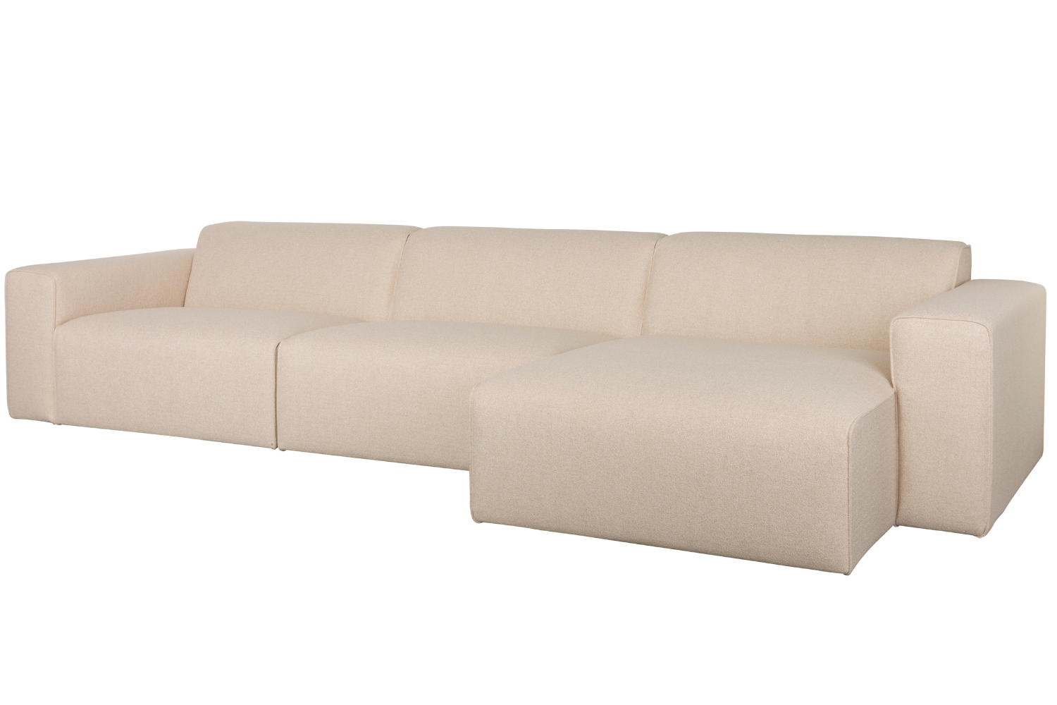 Zuiver Krémově bílá rohová pohovka MILKA 350 cm