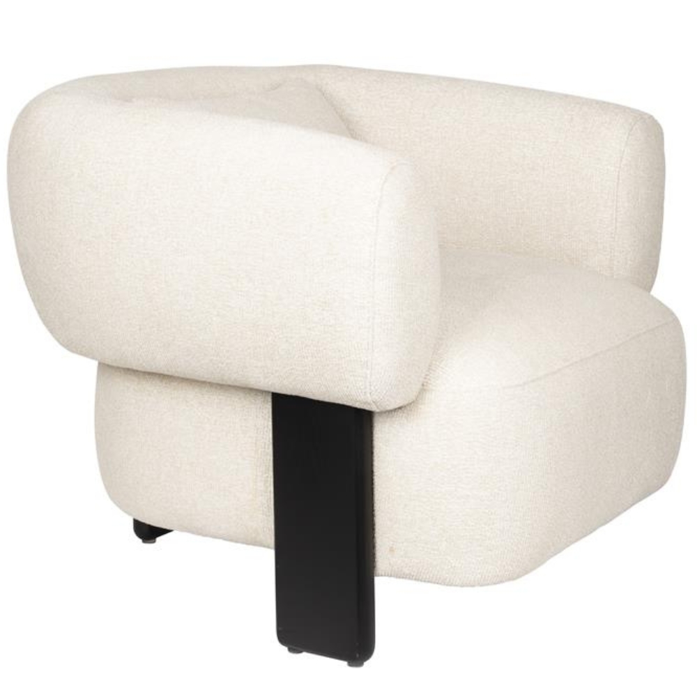 Zuiver Světle béžové čalouněné lounge křeslo NEIL