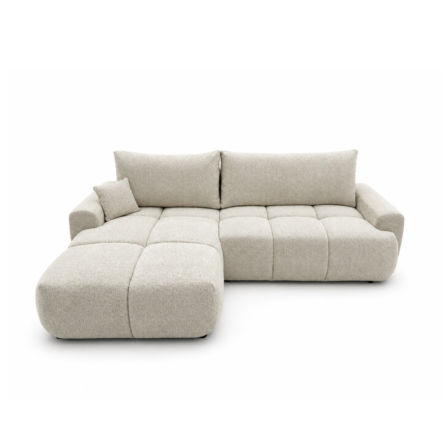Rozkládací rohová sedací souprava BALIMO - Bella Levá Béžová