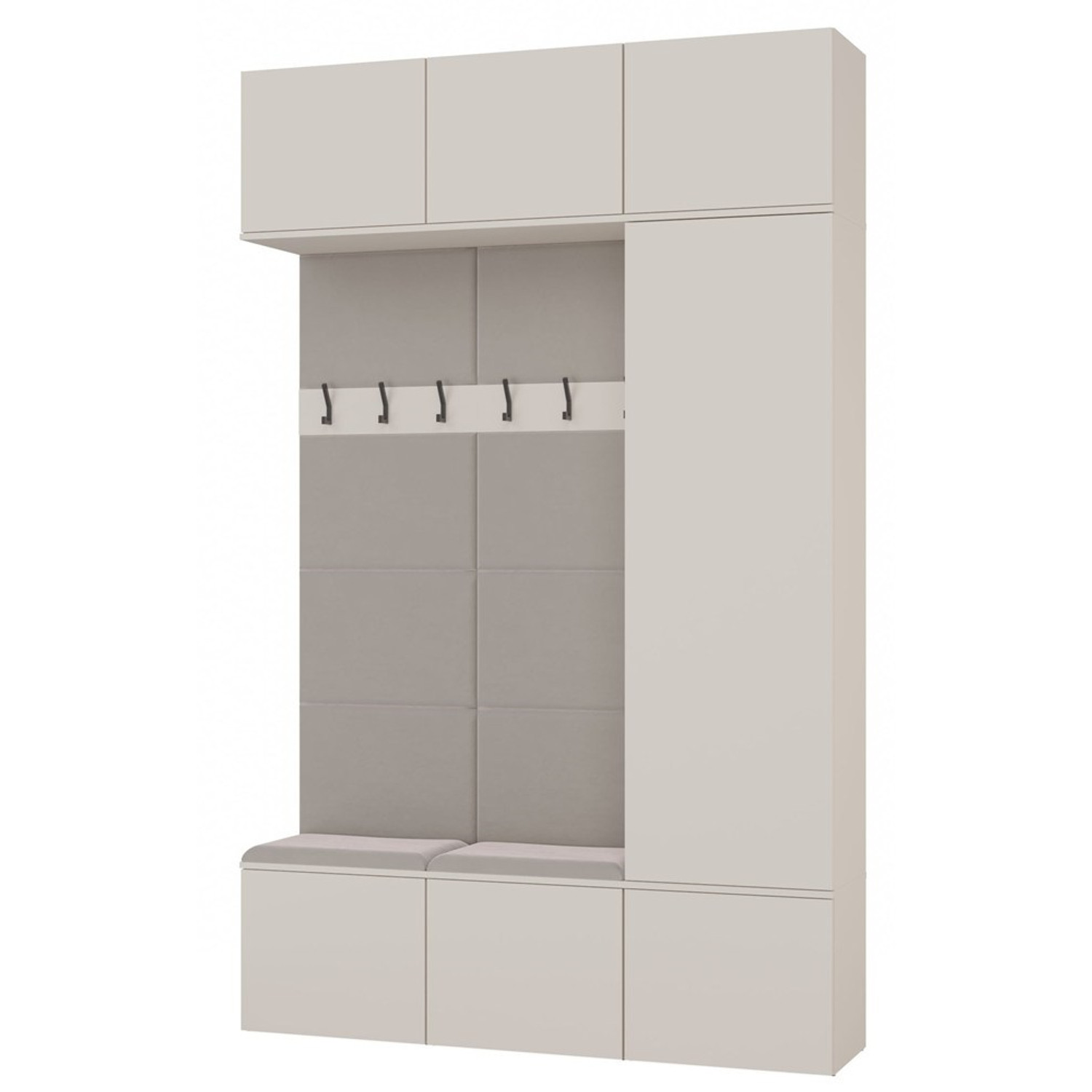 Šatní skříň HAGA III 1Sz2W - béžová