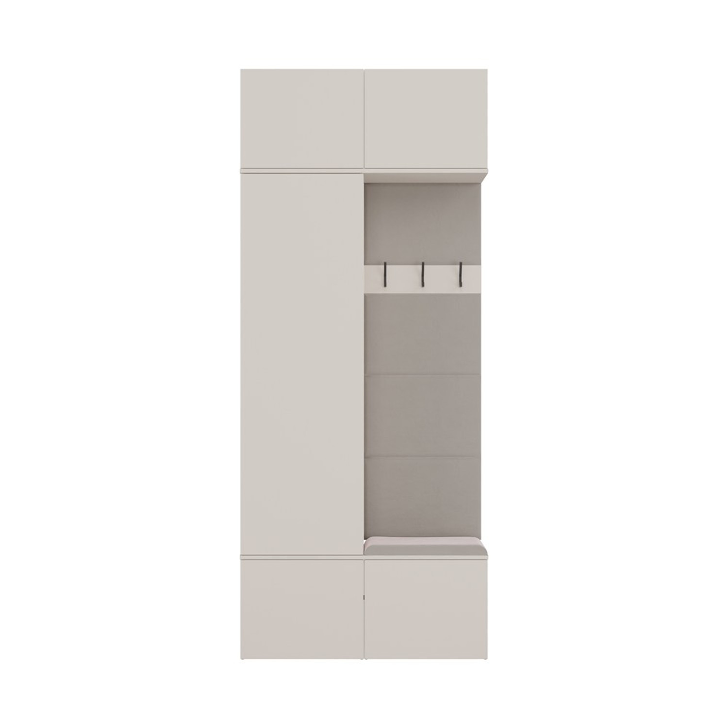 Šatní skříň HAGA II 1Sz1W - béžová
