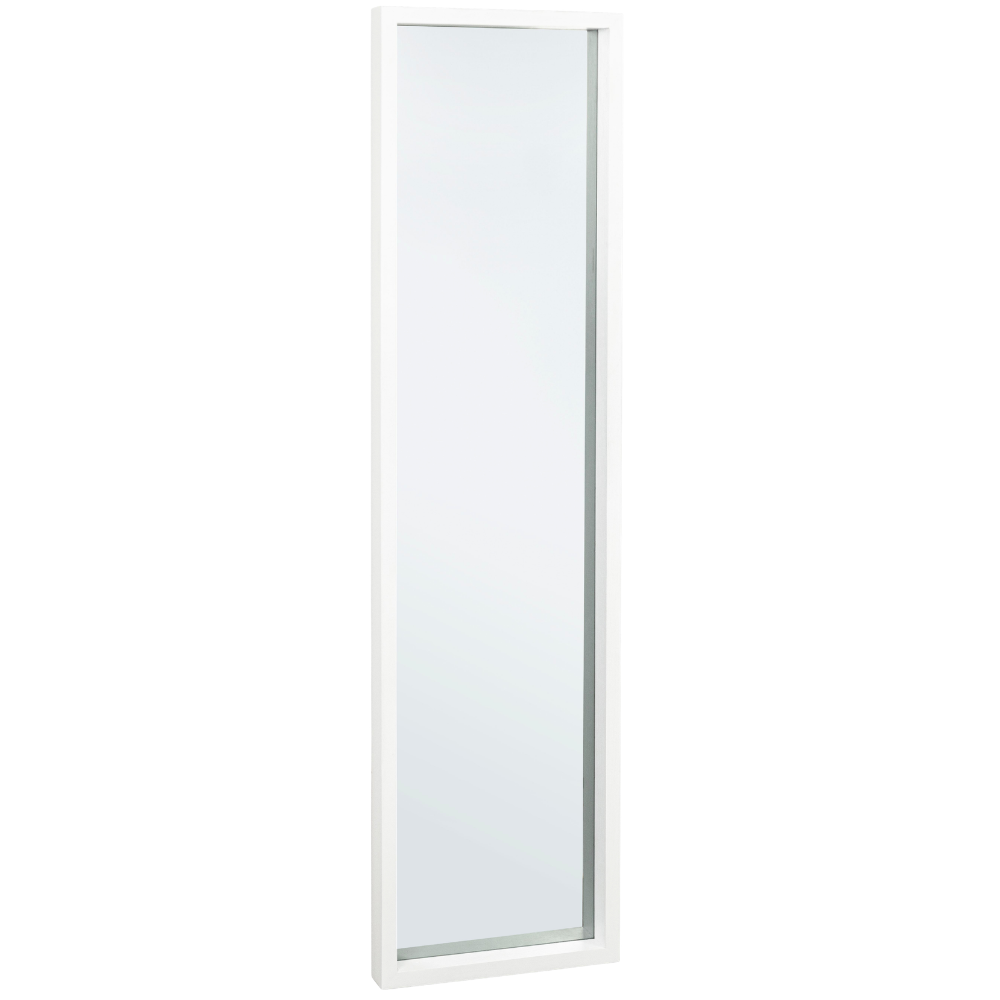 Bizzotto Bílé dřevěné závěsné zrcadlo Tiziano 32 x 122 cm