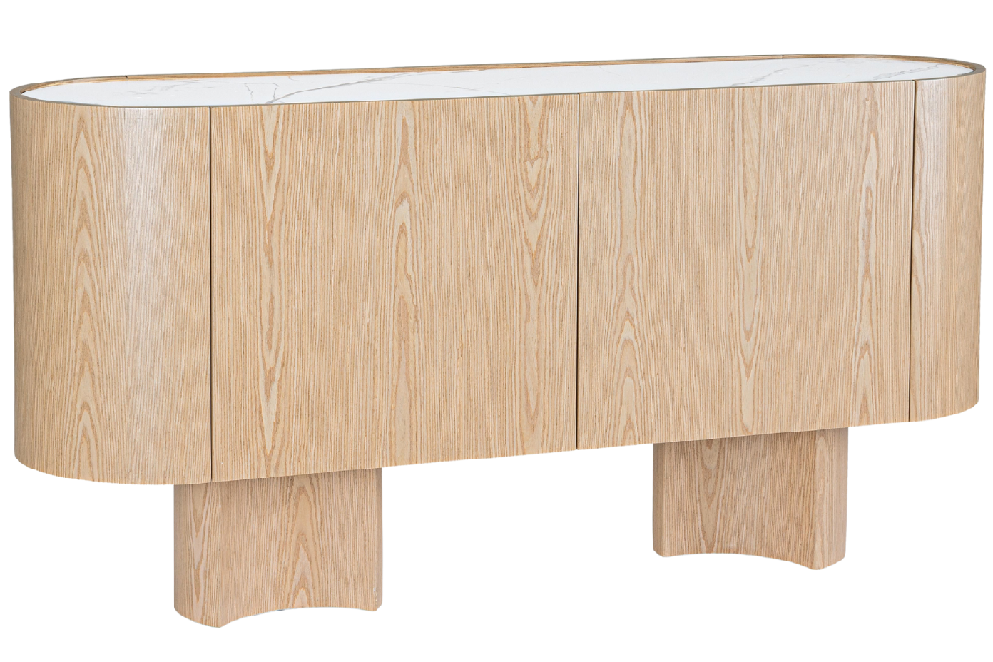 Bizzotto Dřevěná komoda Otilia 160 x 46 cm s keramickou deskou