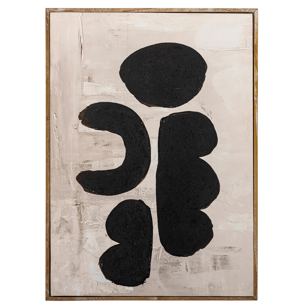 Bloomingville Abstraktní obraz  Comma 73 × 53 cm