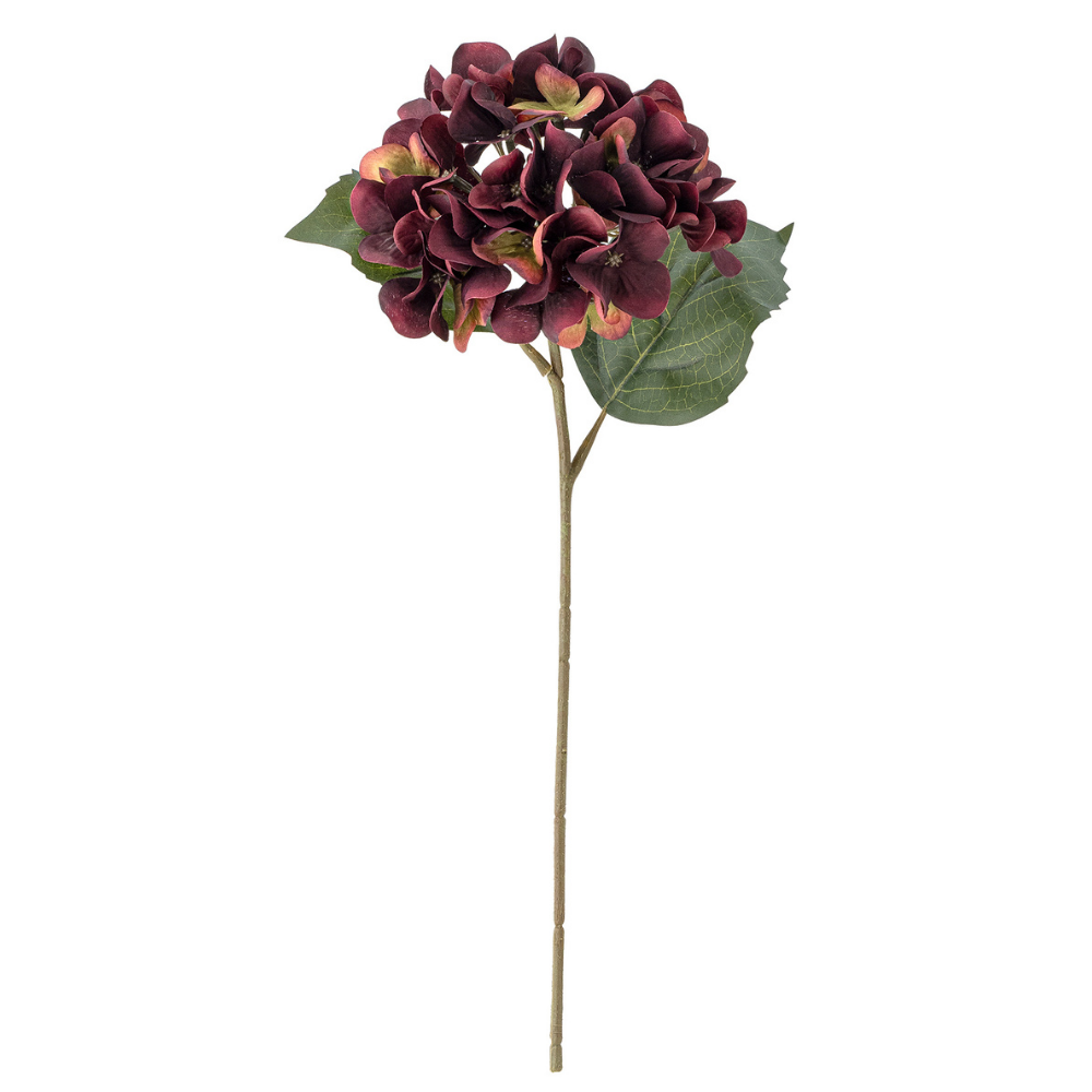 Bloomingville Fialová umělá květina Hydrangea 44 cm