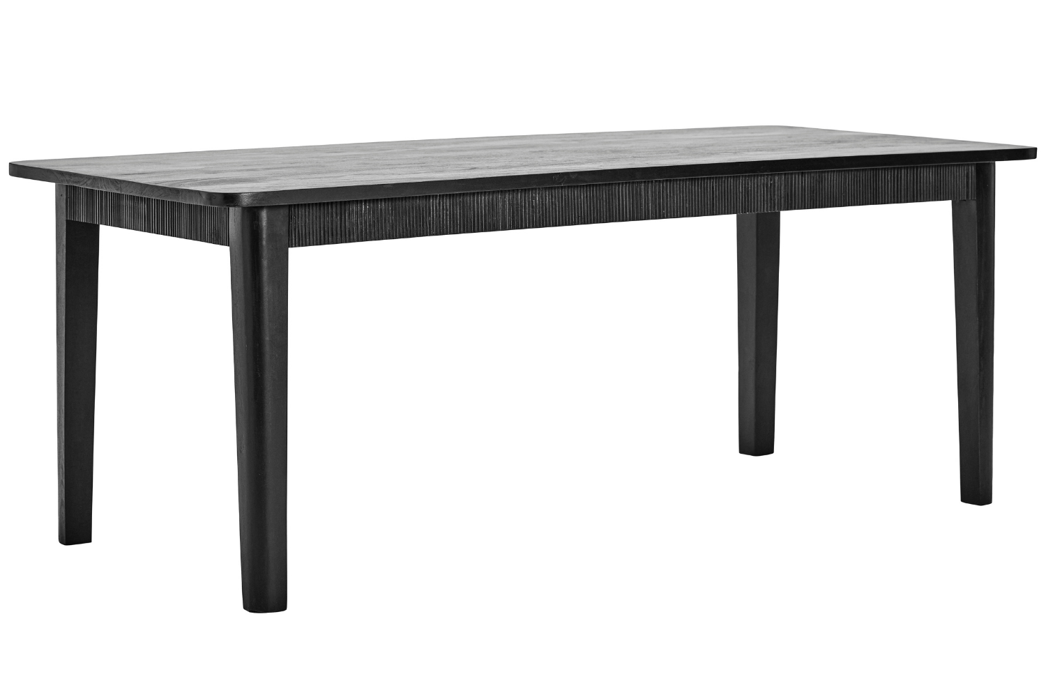 House Doctor Černý dřevěný jídelní stůl Balance 200 × 90 cm
