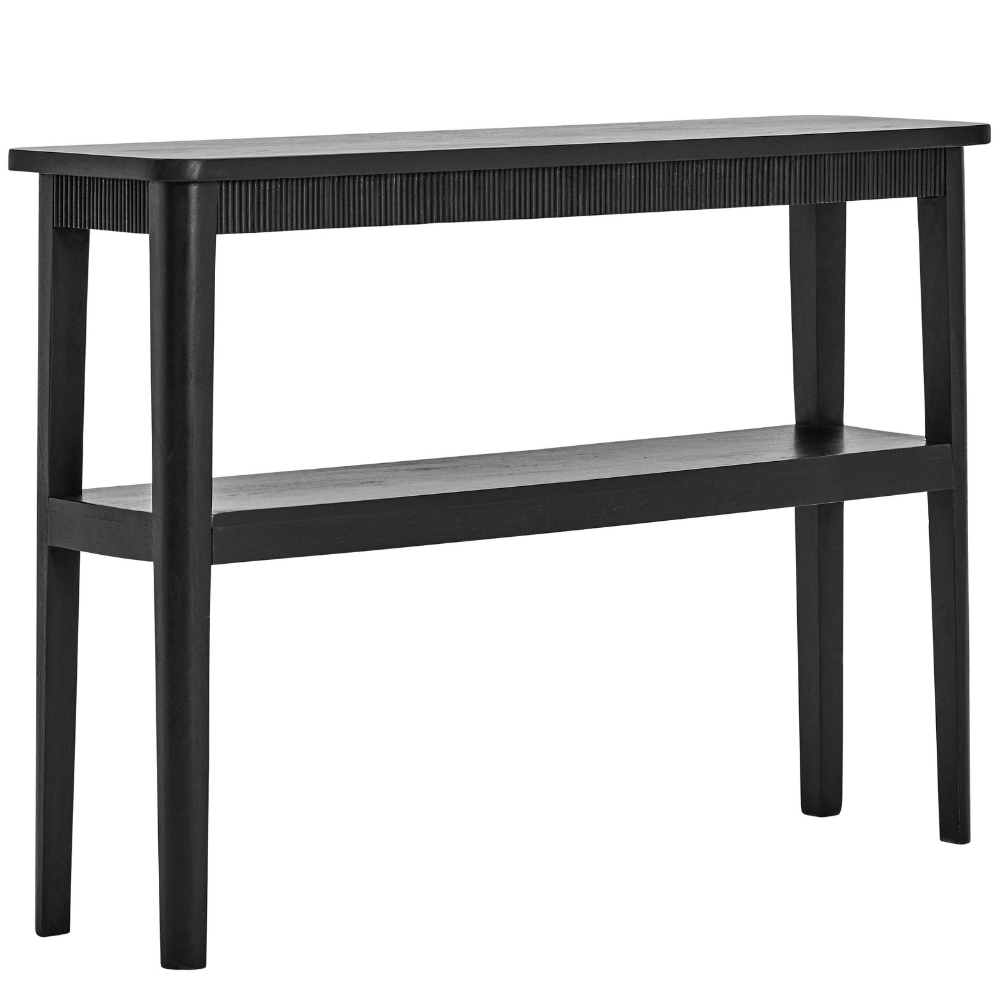 House Doctor Černý dřevěný toaletní stolek Balance 130 × 35 cm